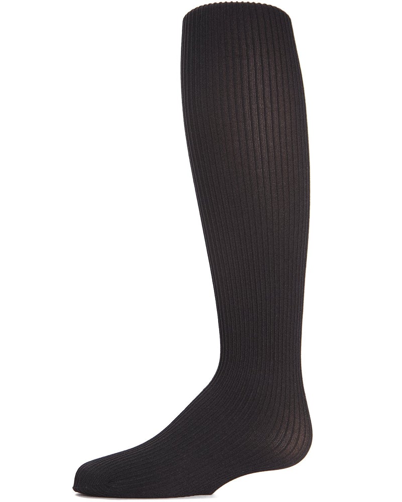 Memoi Girls Microfober Ribbed Tights