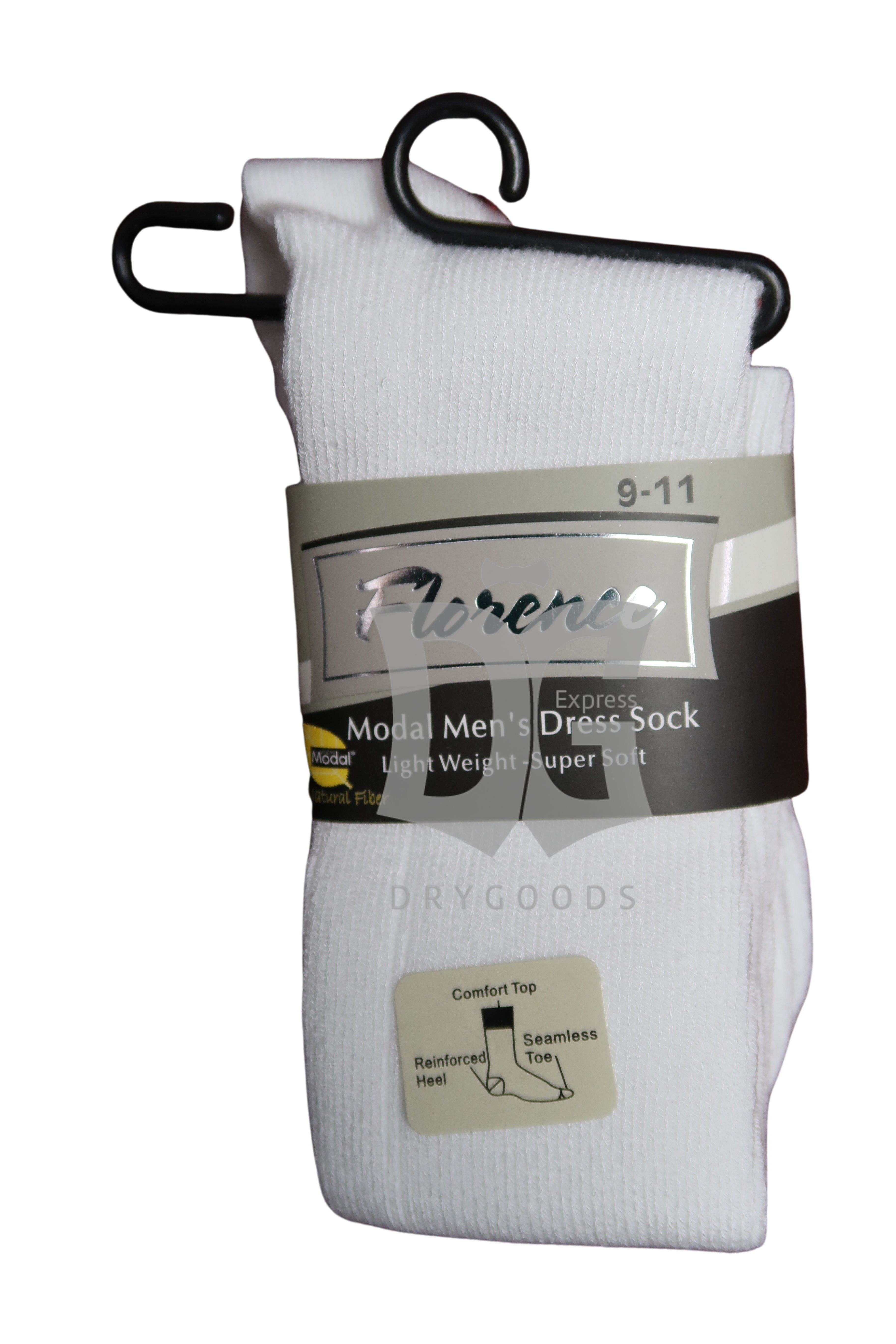 Florence Men's Modal Long White Socks