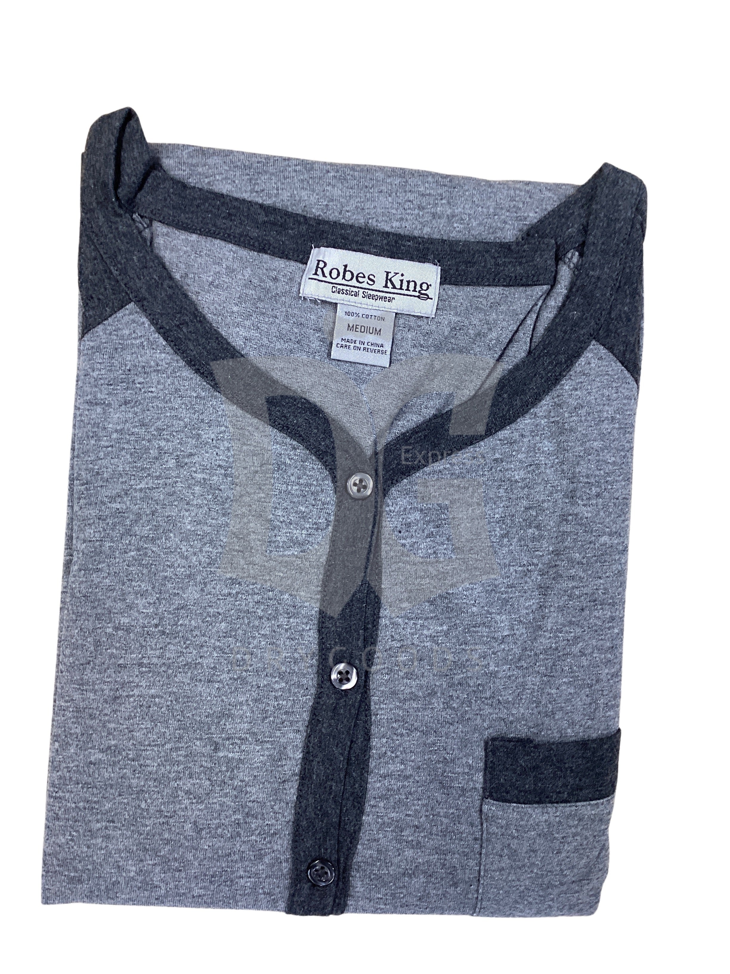 Robes King Mens Knit Night Shirt