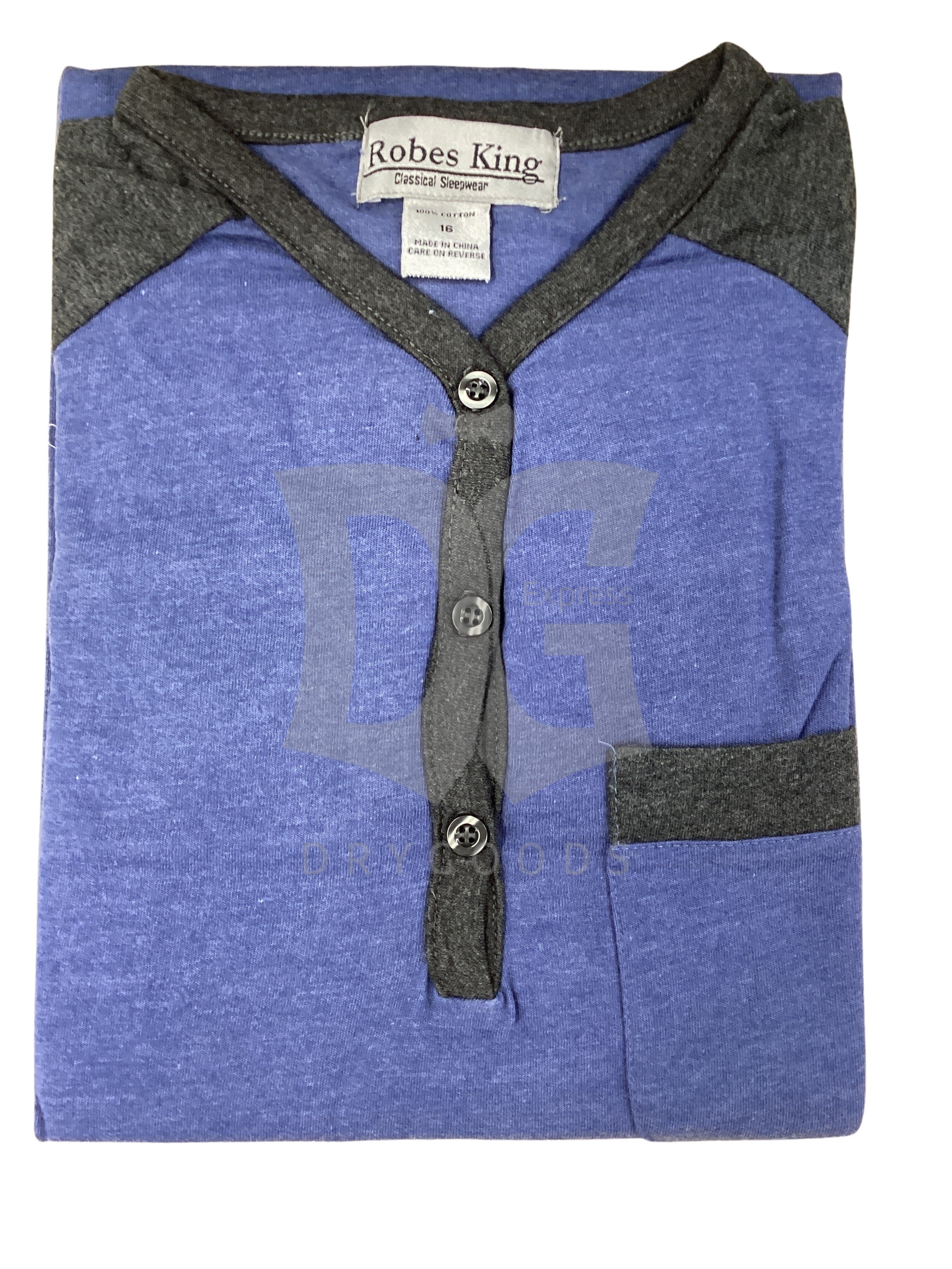 Robes King Mens Knit Night Shirt