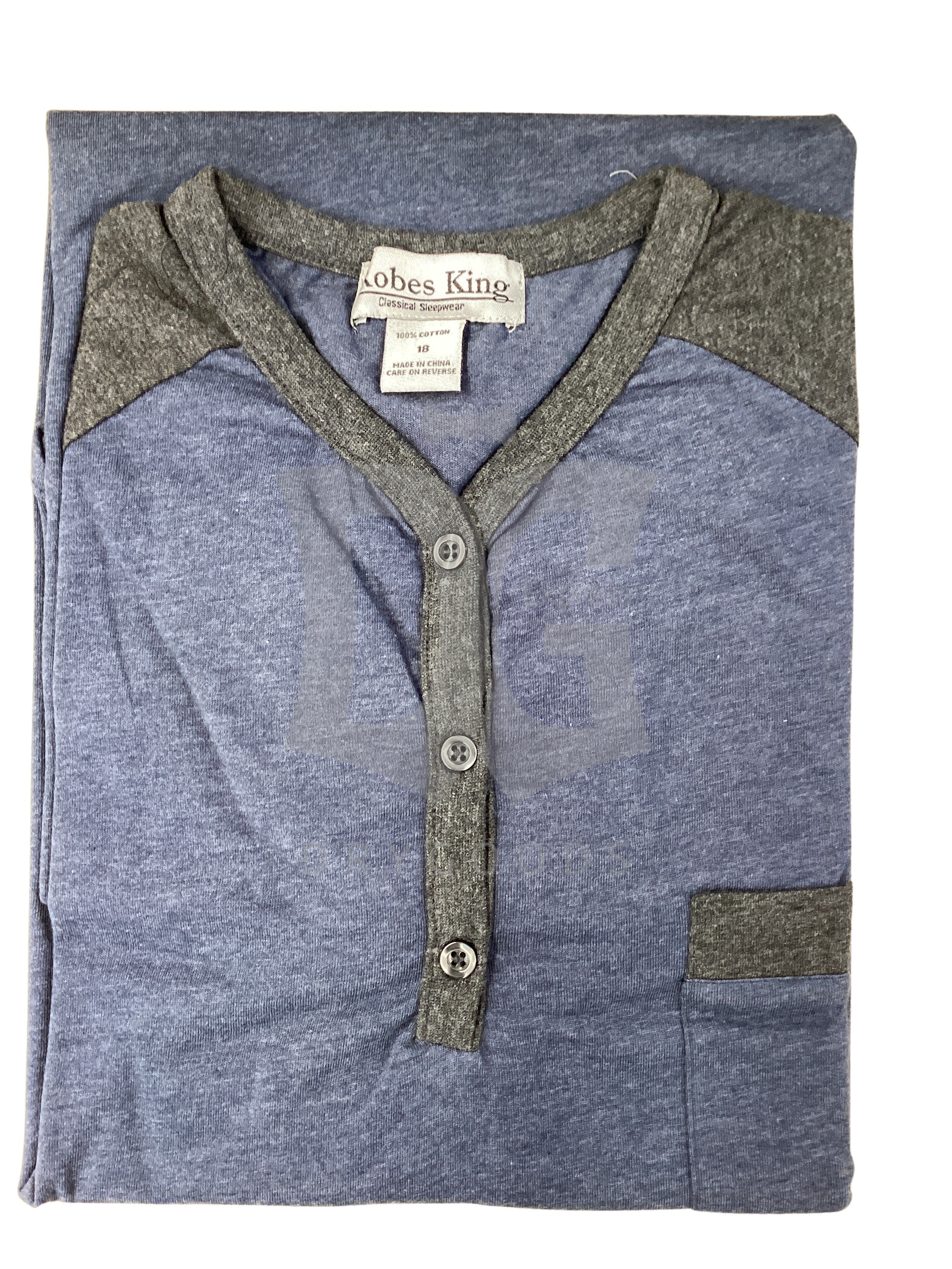 Robes King Mens Knit Night Shirt