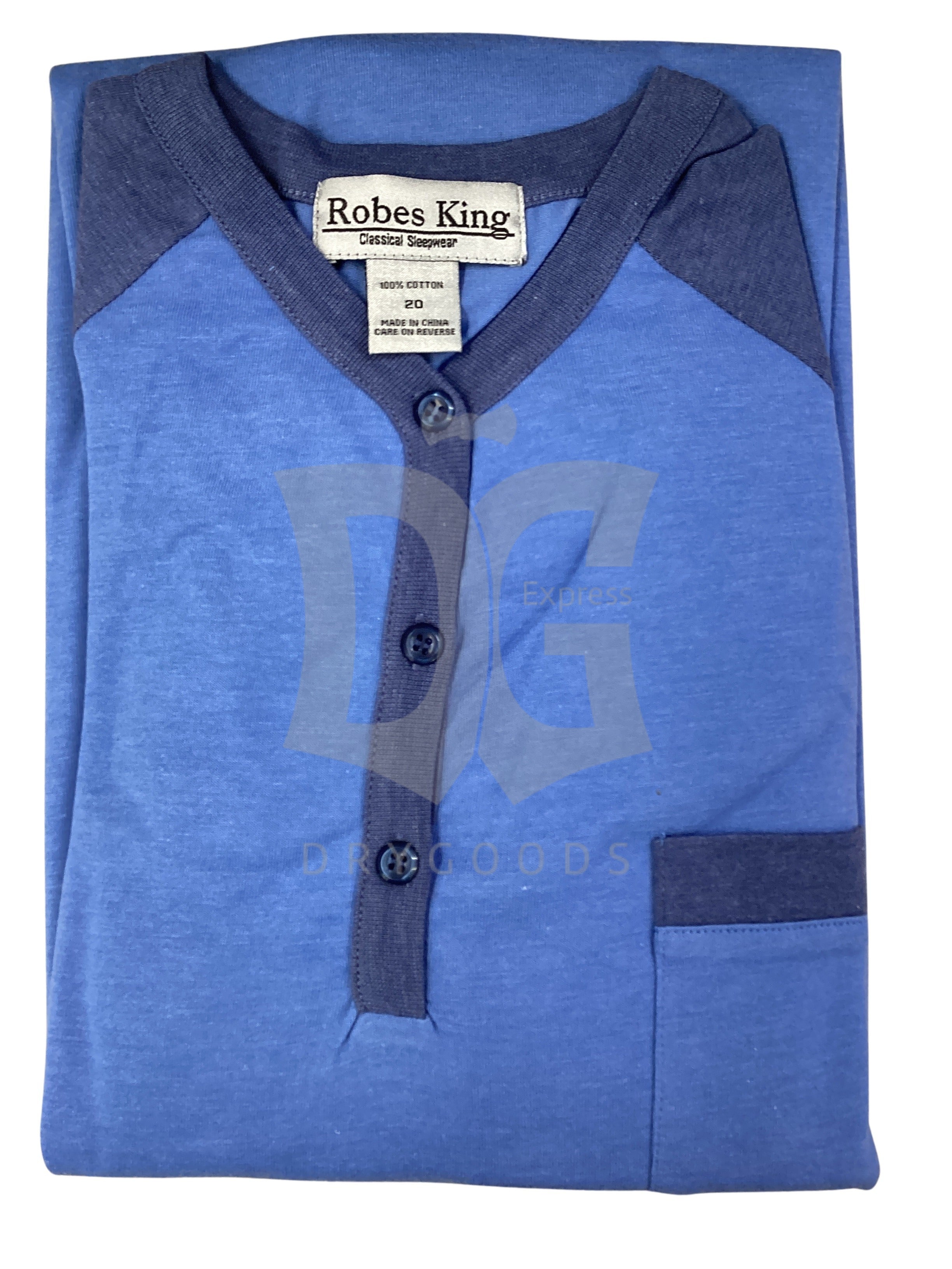 Robes King Mens Knit Night Shirt