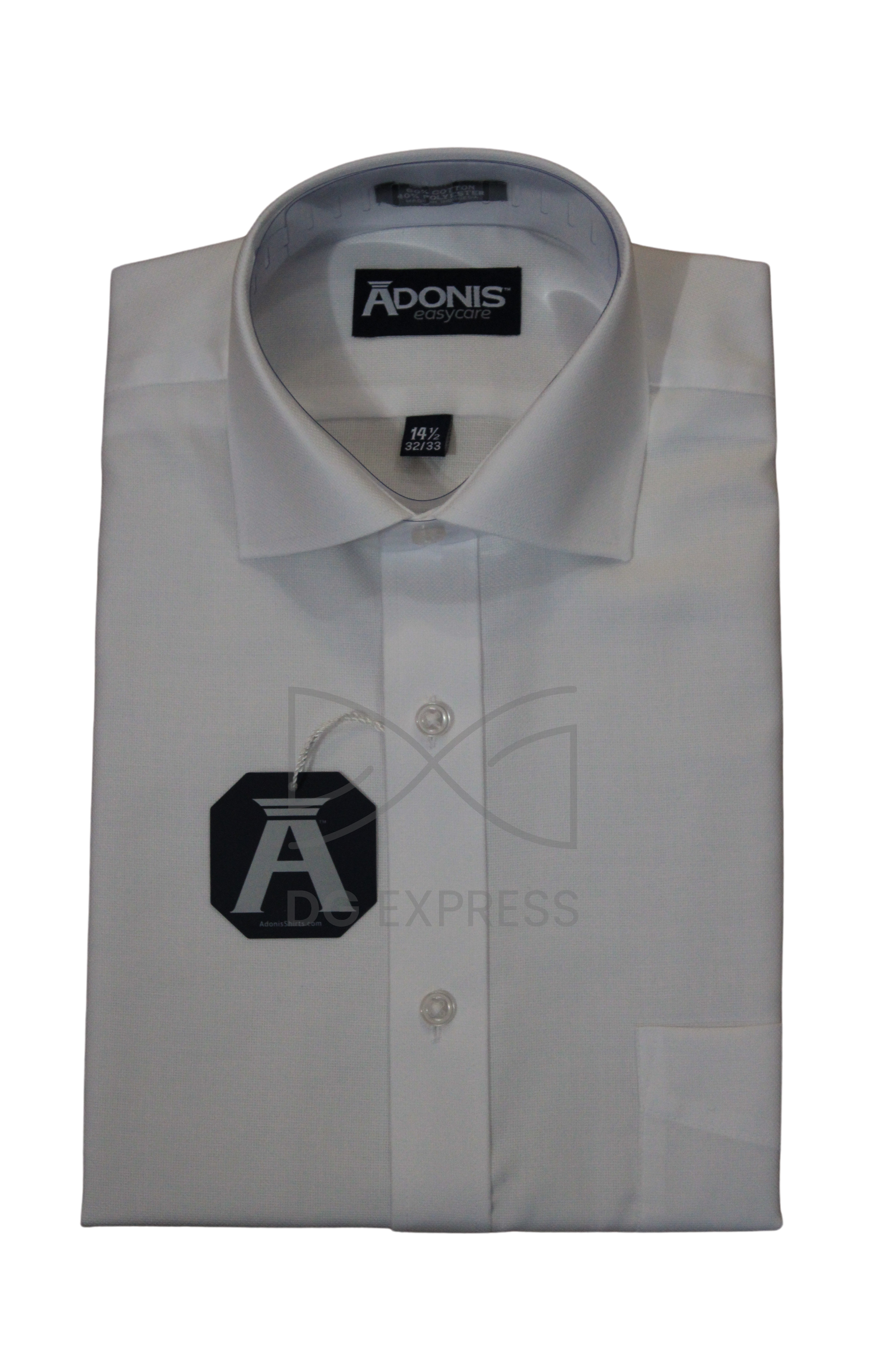 Adonis Men's White On White Shirts