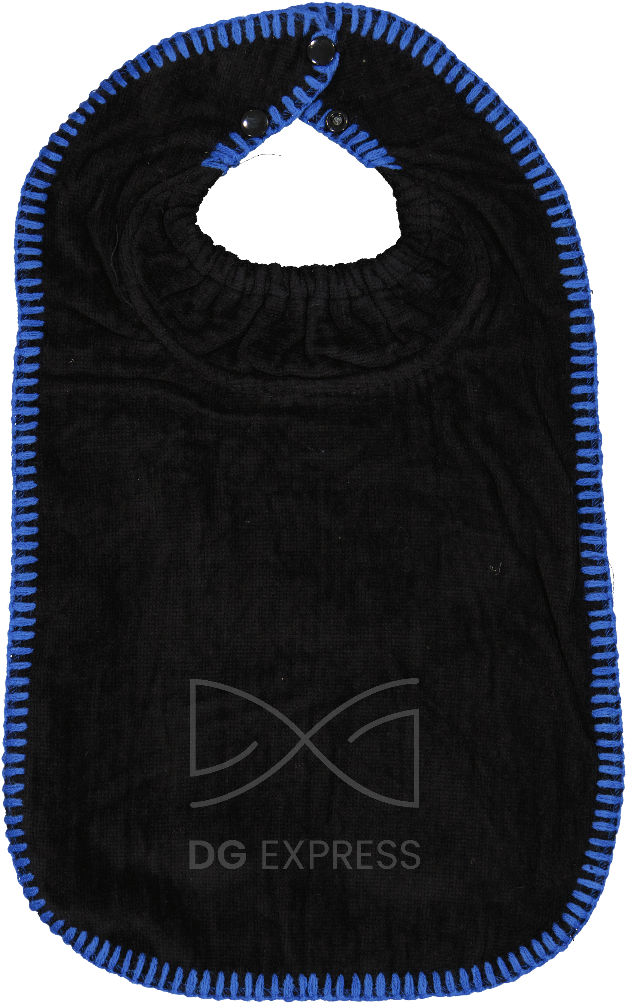 Dacee Topstitch Blue Bib