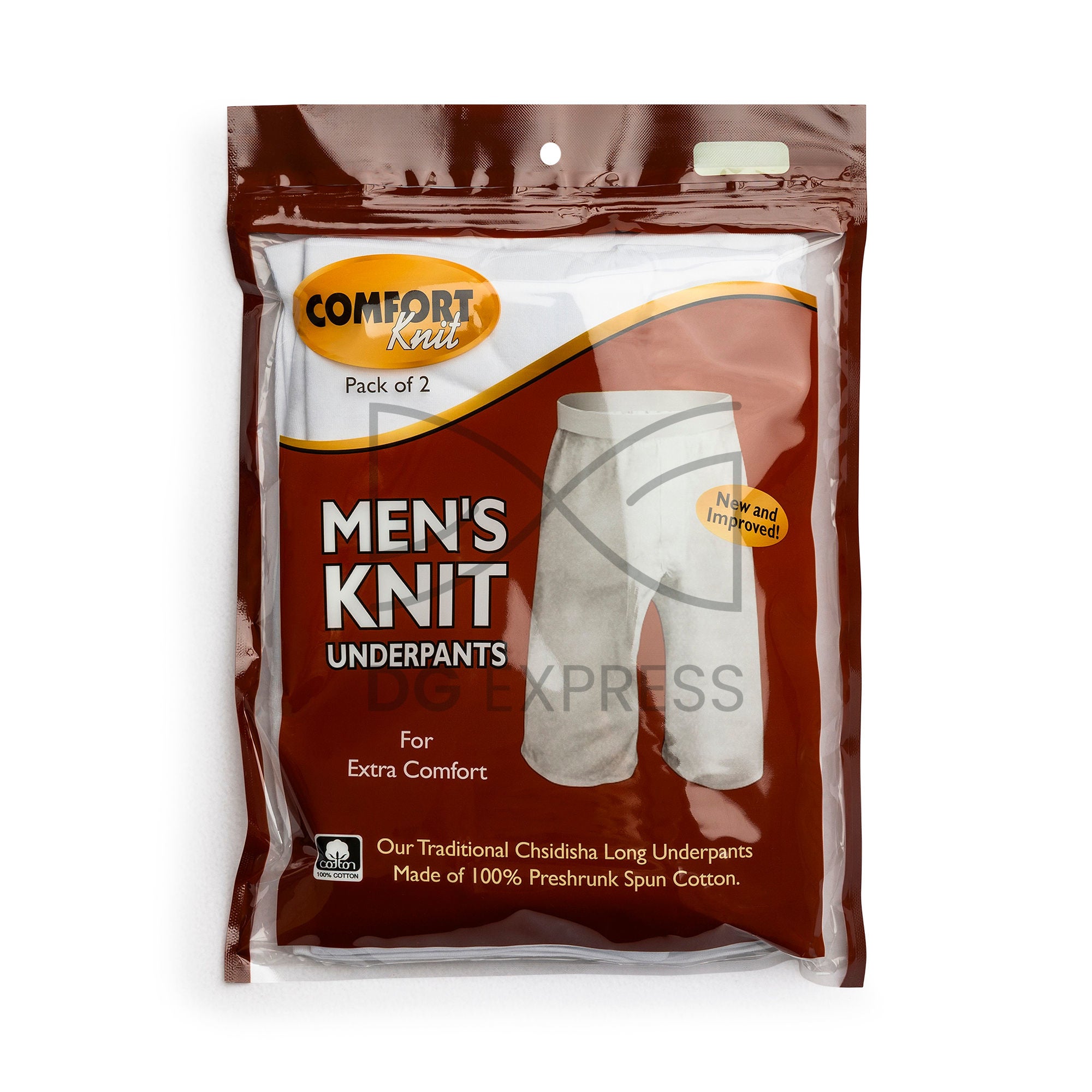 Comfort Knit Mens Knit Long Boxers