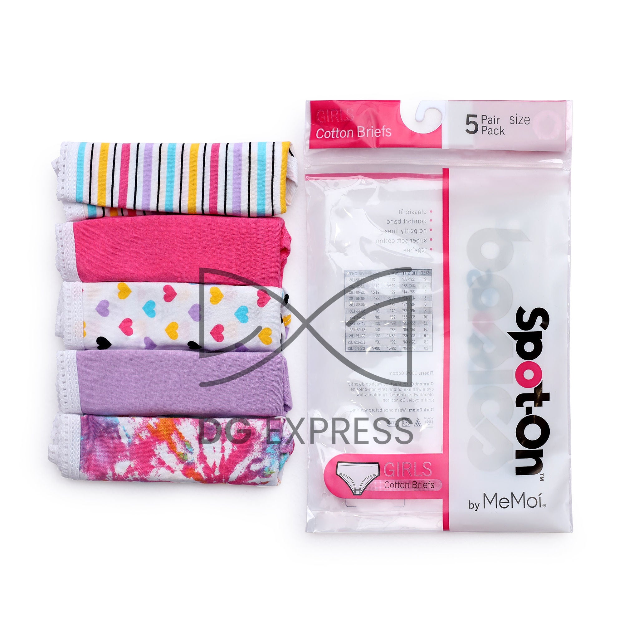 Spot-On Basics Girl's Panties