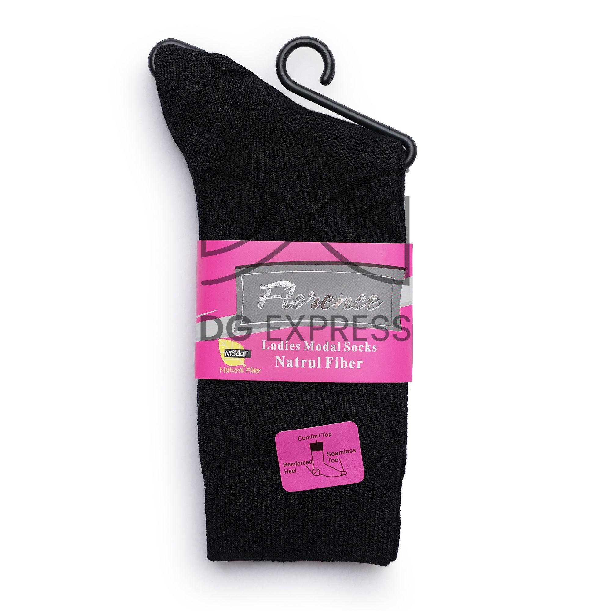 Florence Woman's Black Crew Socks