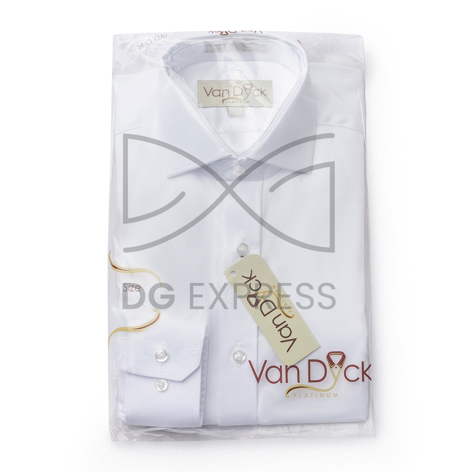 Van Dyck Platinum Boys Twill White Shirt