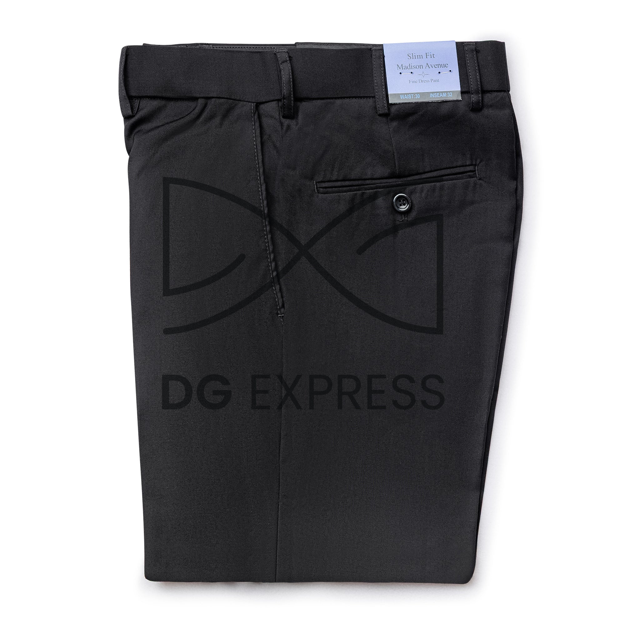 Madison Avenue Mens Black Dress Pants