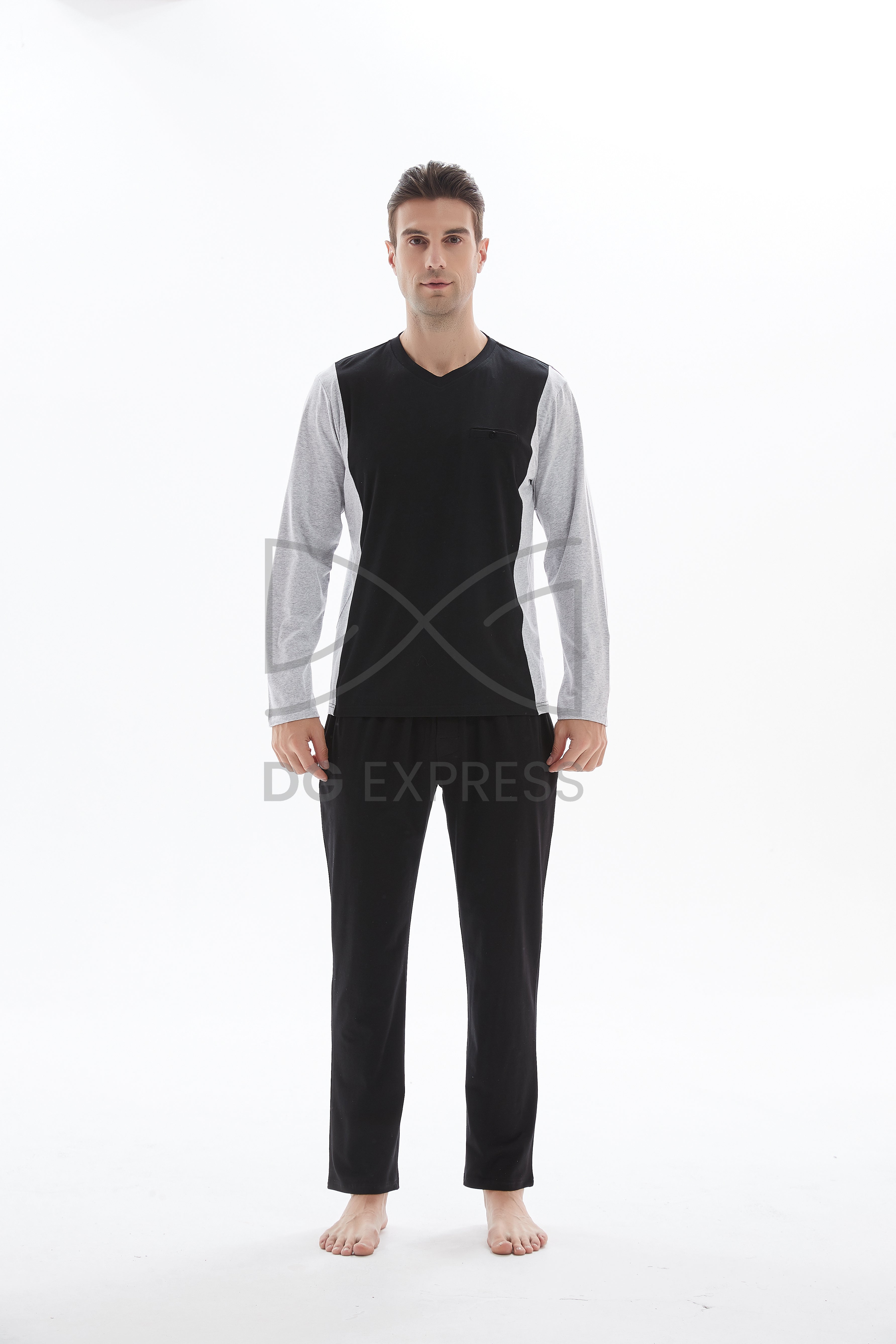 Ven Dave Men's Knit Pajamas #v05