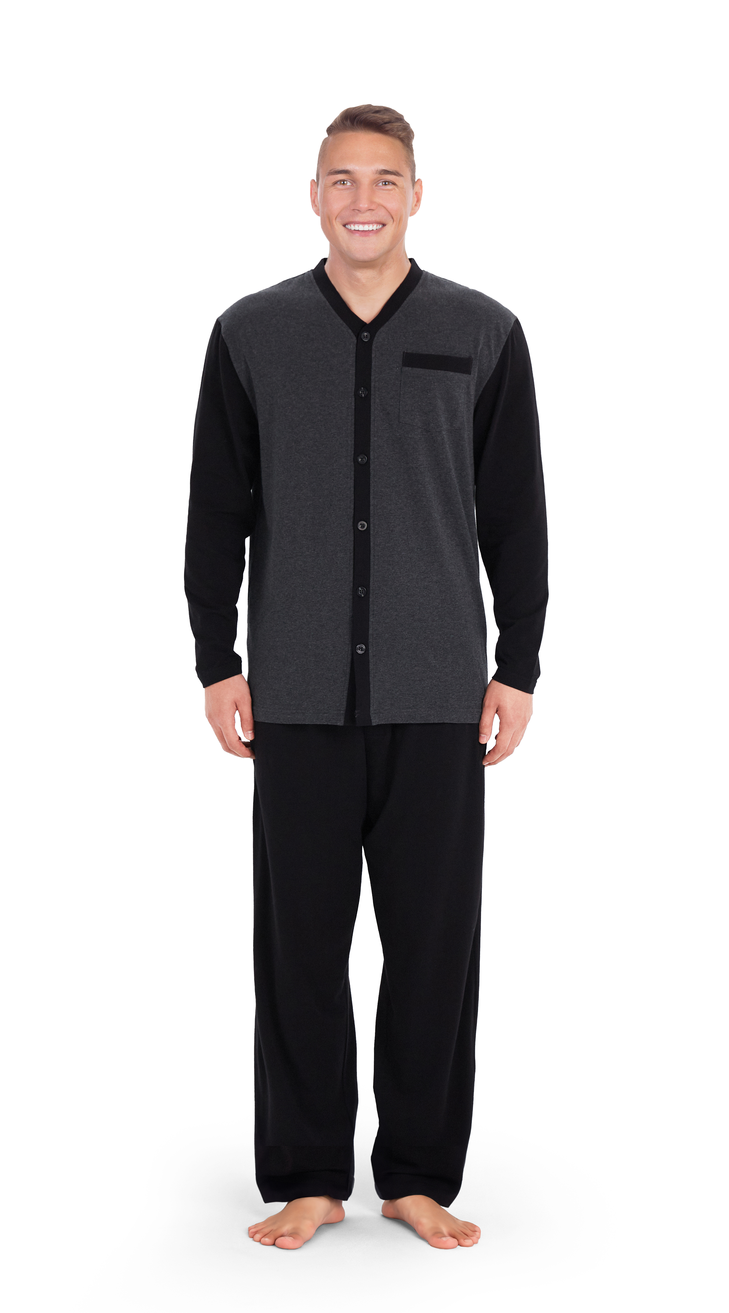 Casual Trends Men's Buttoned Pajamas