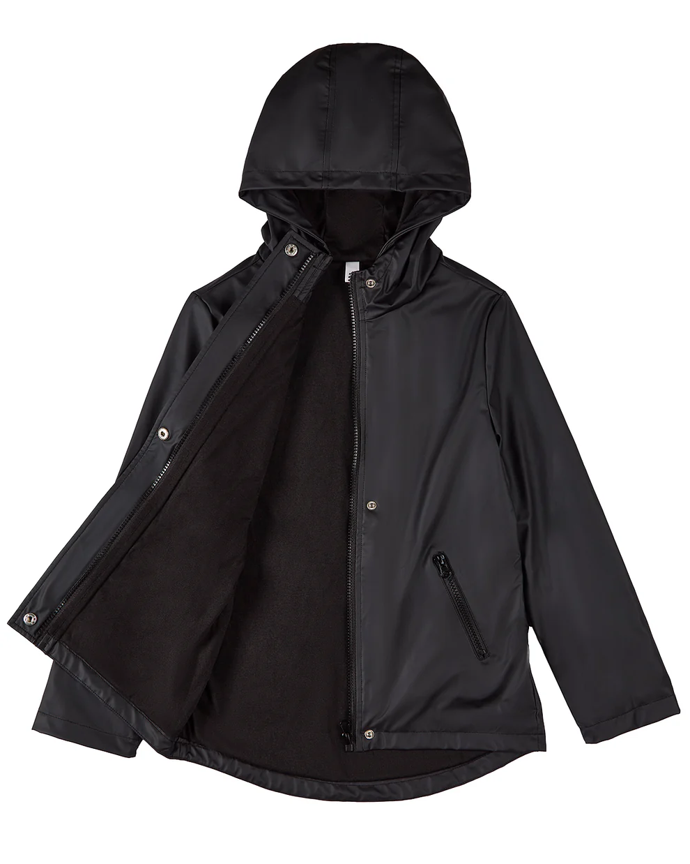 Memoi Classic Black Raincoat