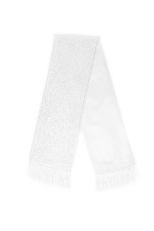 Lucci Men's Reversible Silk & Fur Scarf #41