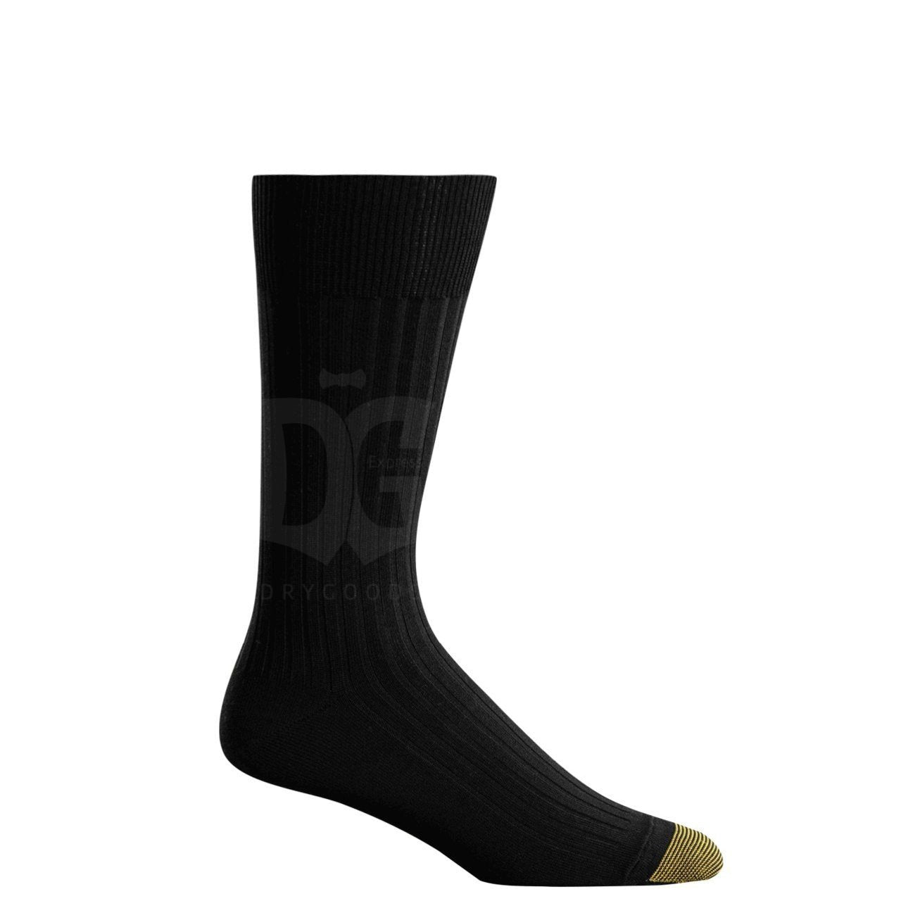 Goldtoe Mens Black Midcalf Socks