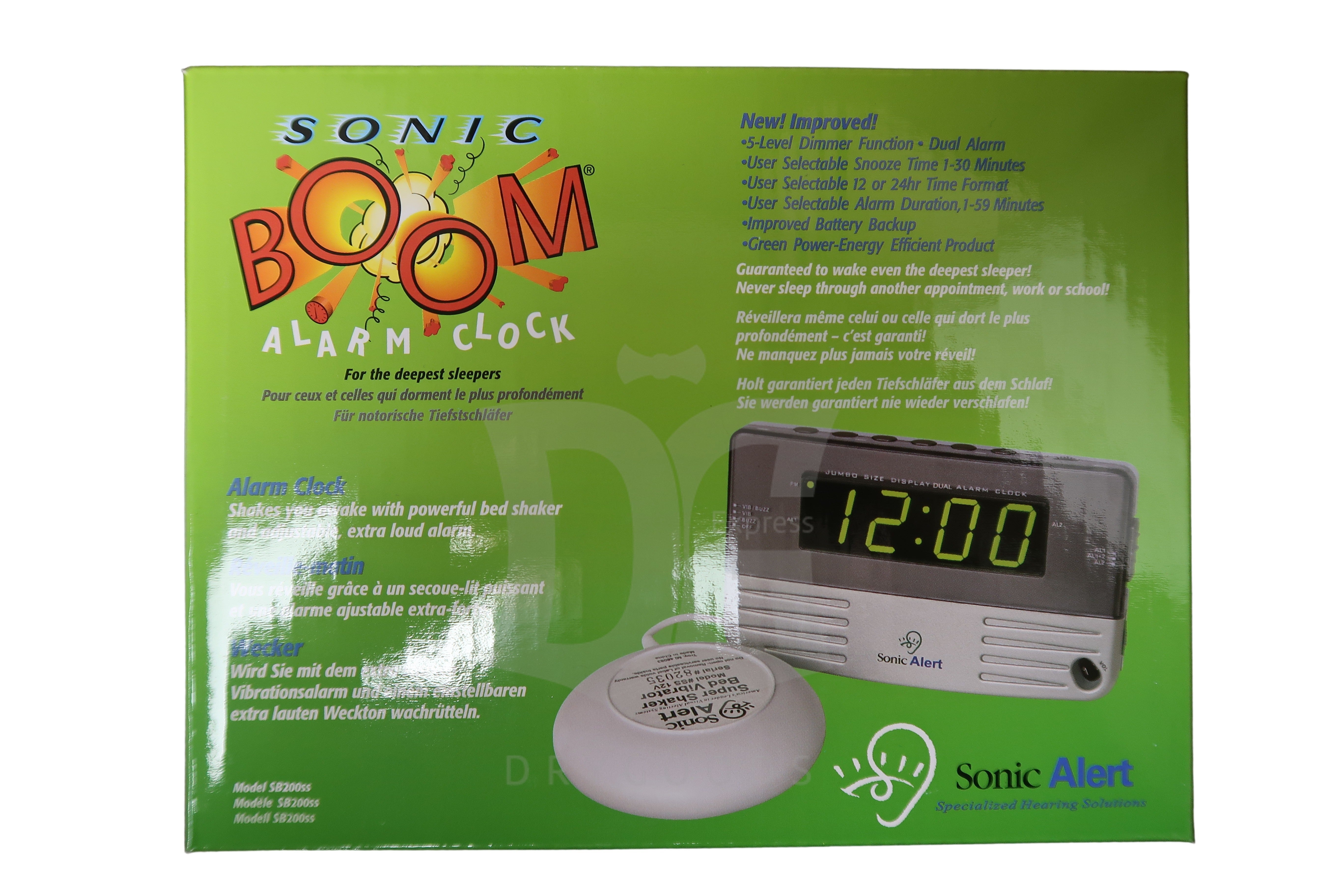 Sonic Boom Alarmclock With Vibrater