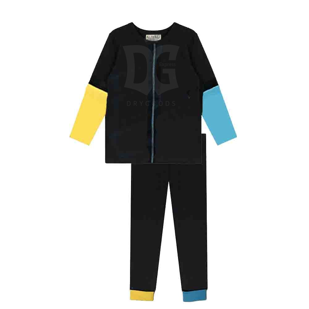 All Navy Boy's Black/Teal Pajamas