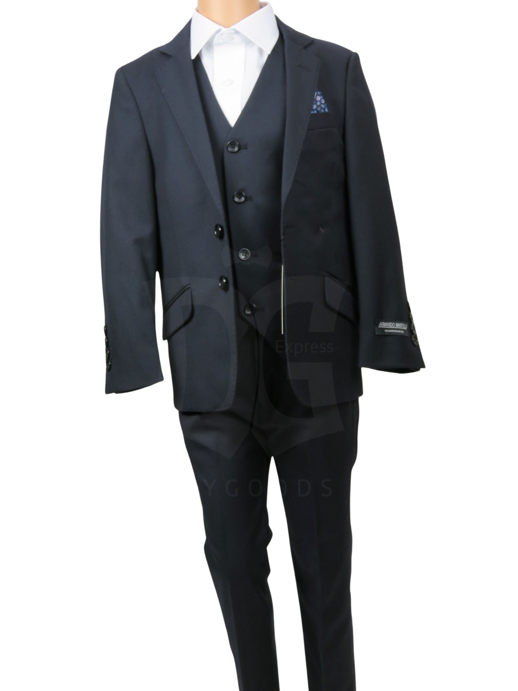 Armando Martillo Boy's Navy Suit