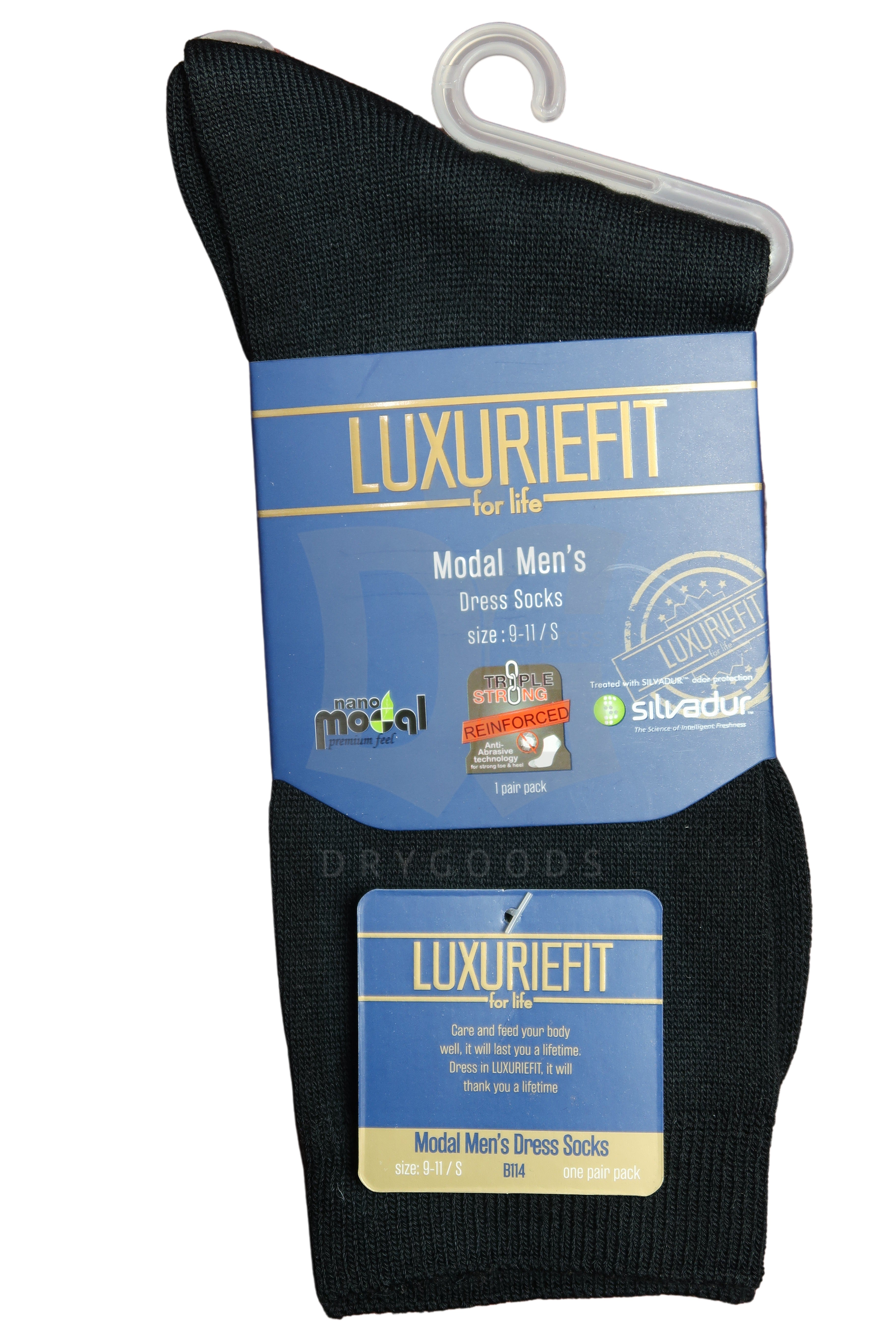 Luxuriefit Mens Black Dress Socks