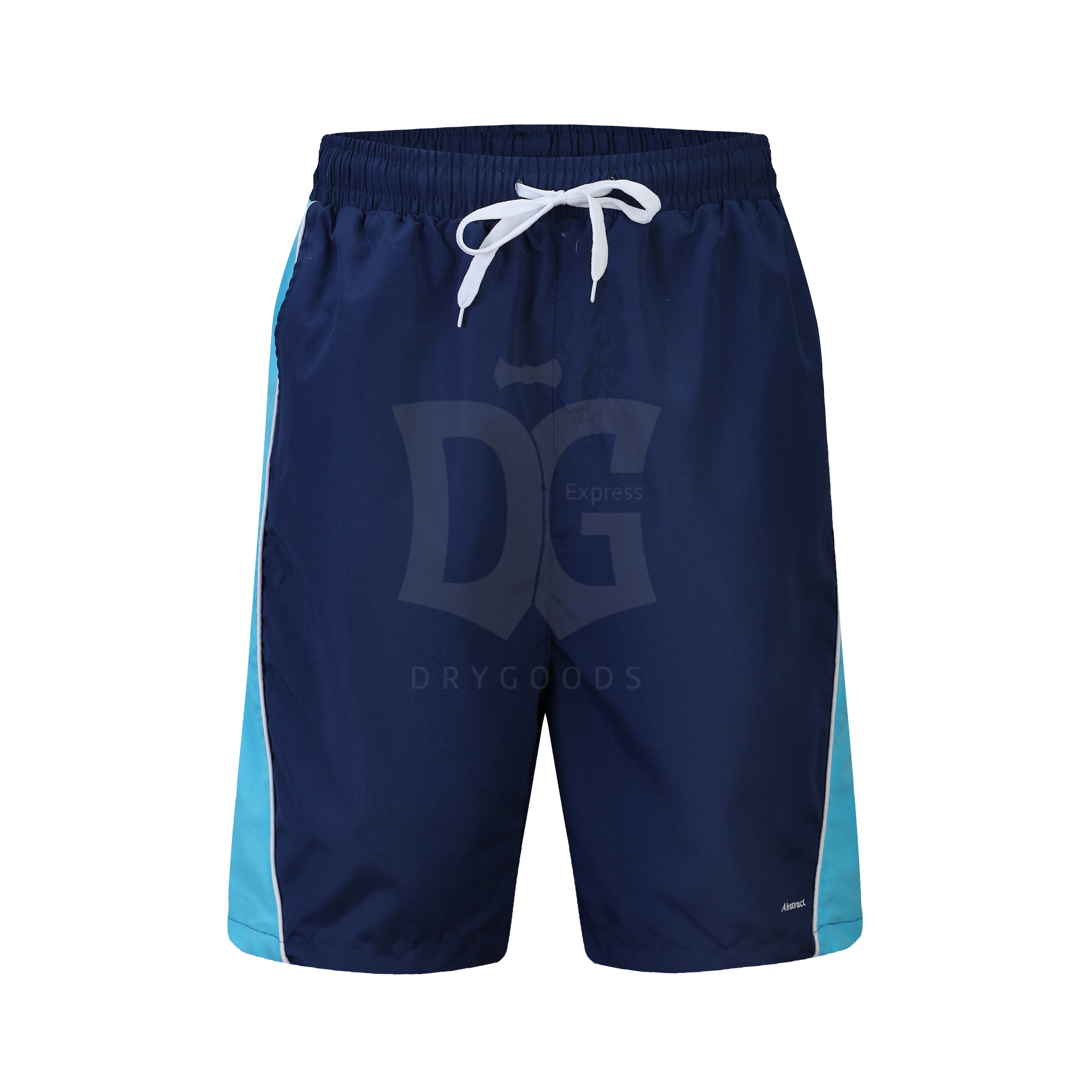 Abstract Men's Lt. Blue Bathing Suits