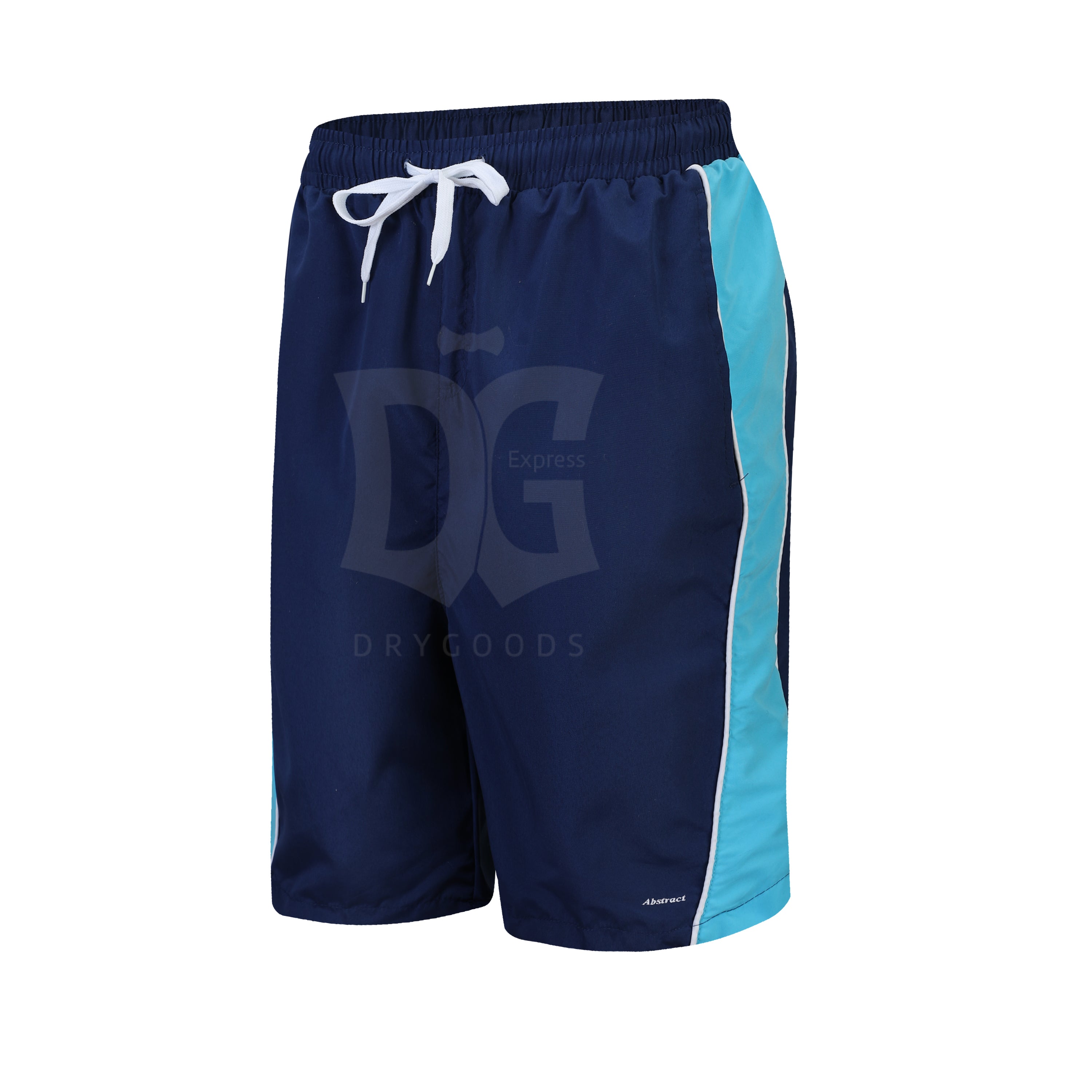 Abstract Boy's Lt. Blue Bathing Suits