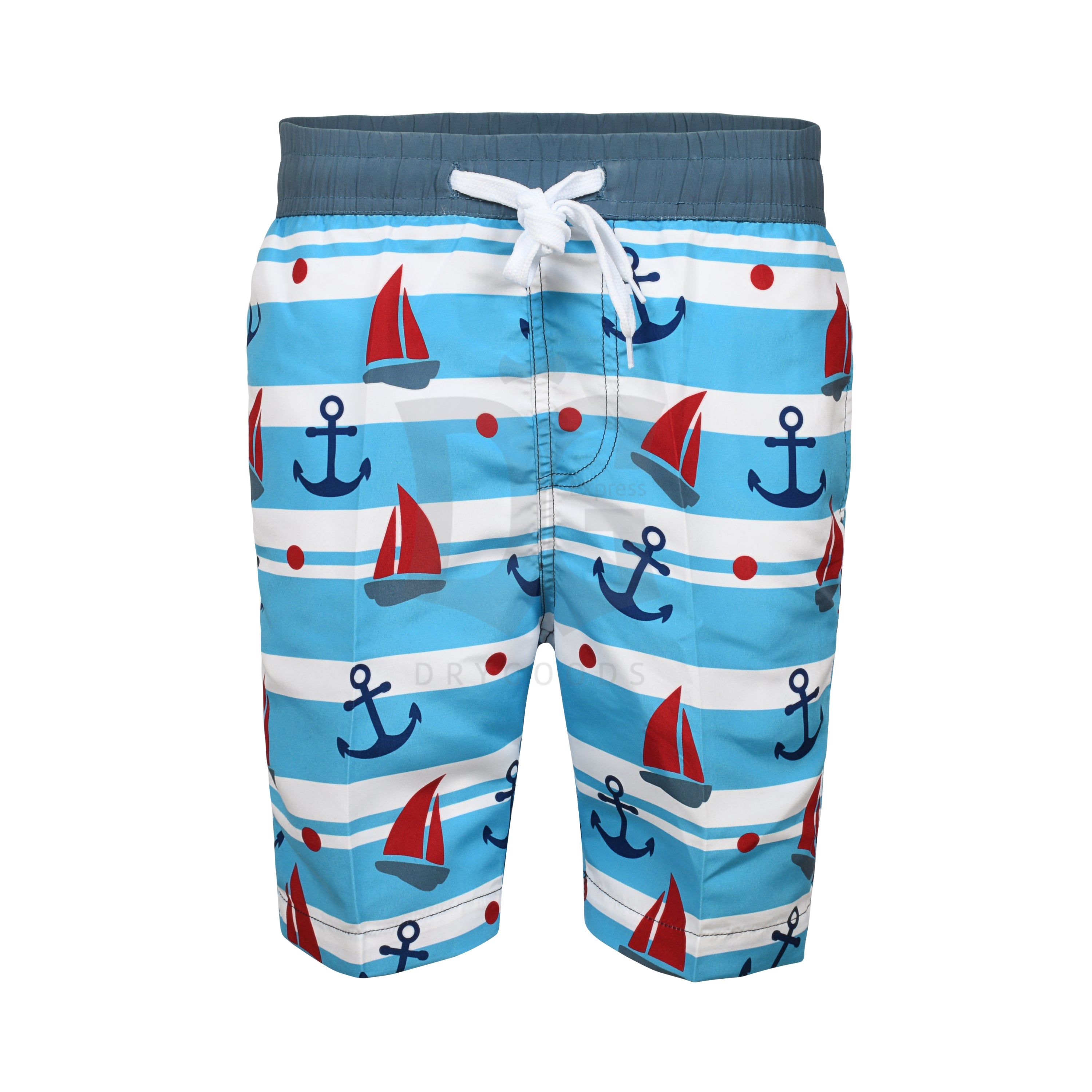 Abstract Boy's Sailboat Bathing Suit