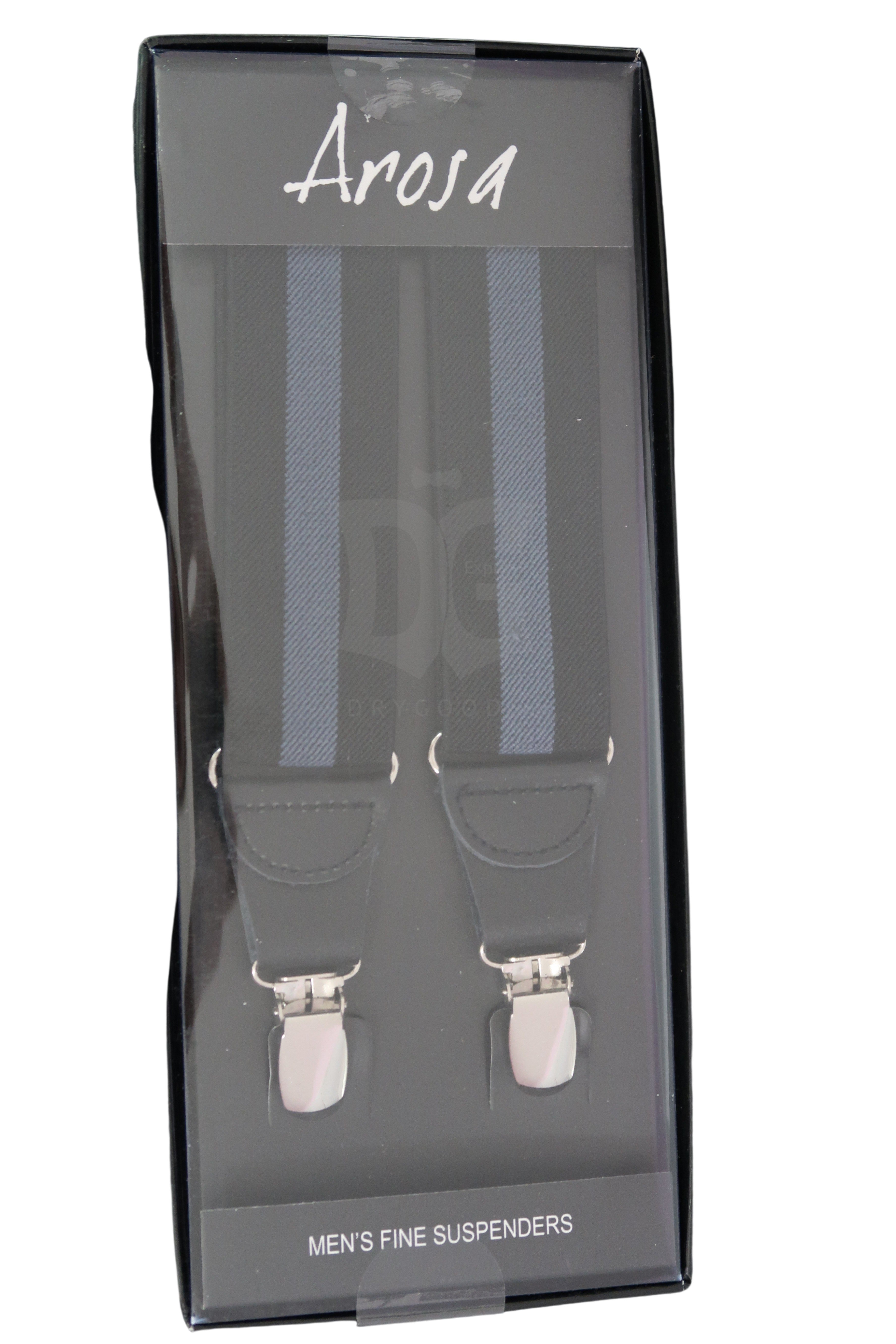 Arosa Men's Designed Pin Clip Suspenders