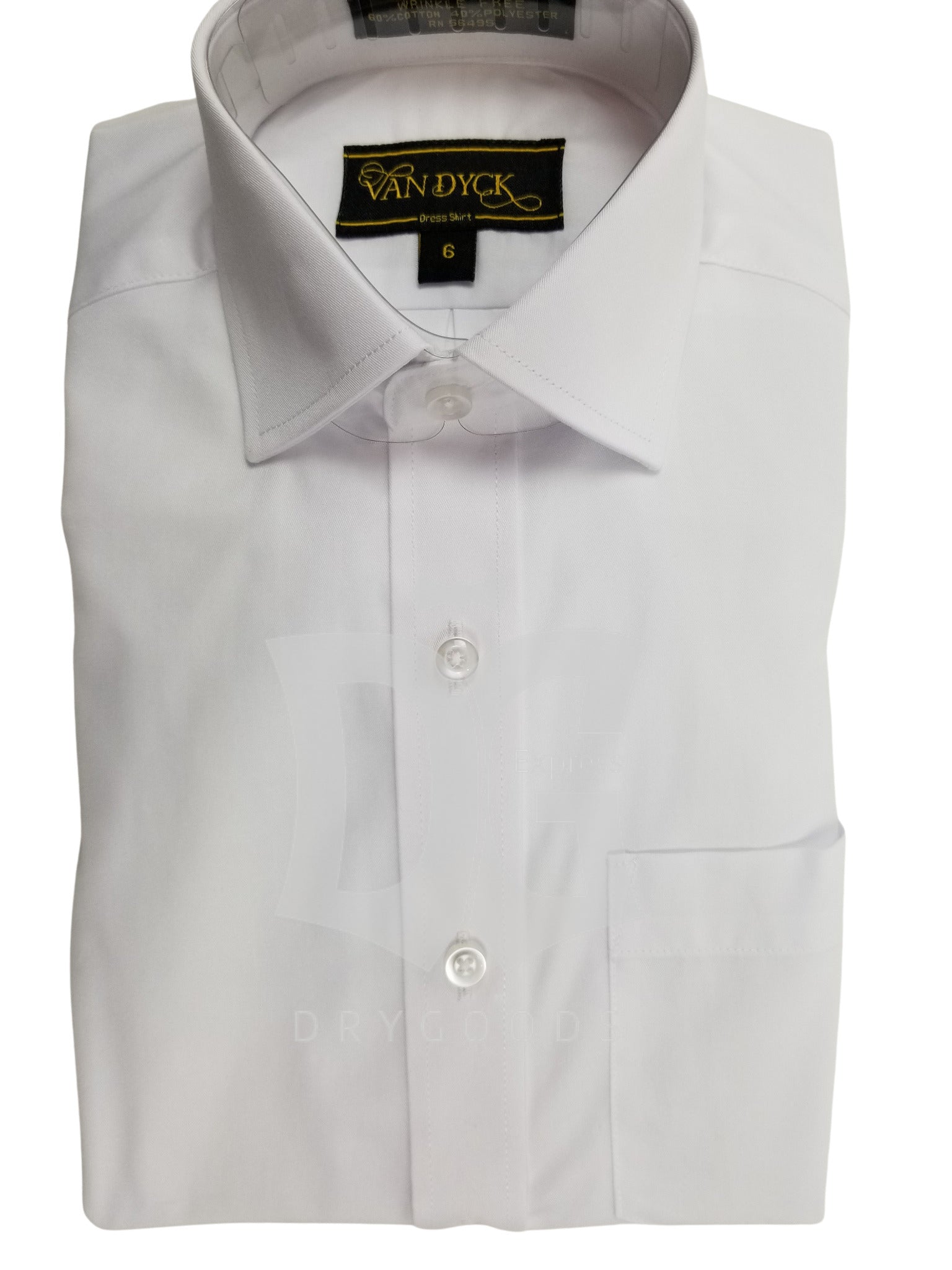 Van Dyck Platinum Boys Twill White Shirt