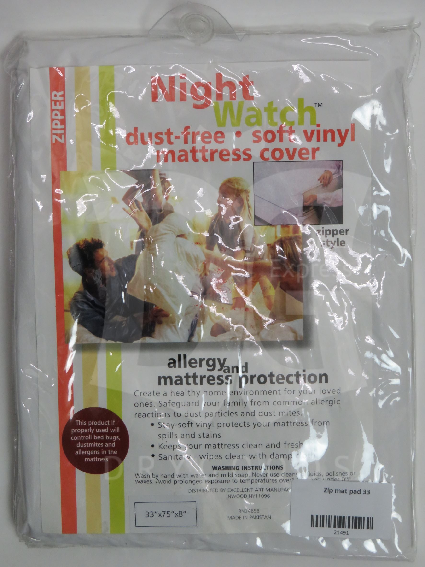 Night Watch Zippered Plastic Mattress Protector